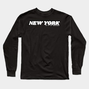 Basic New York T Shirt Long Sleeve T-Shirt